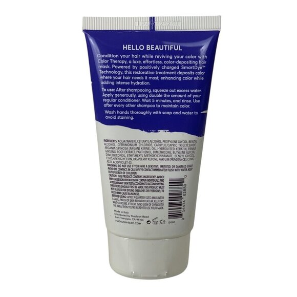 Madison Reed Color Therapy PERLA Hair Mask Adds Violet Tones 4 Fl Oz Tube - Picture 2 of 3